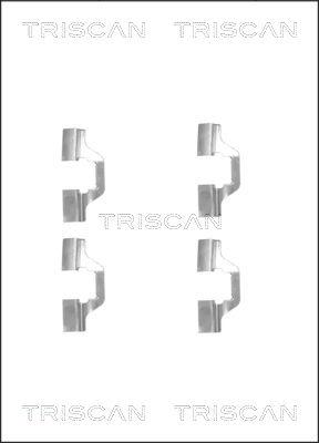 Triscan 8105 251598 - Piederumu komplekts, Disku bremžu uzlikas autodraugiem.lv