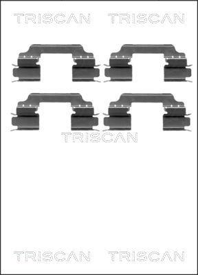 Triscan 8105 231596 - Piederumu komplekts, Disku bremžu uzlikas autodraugiem.lv