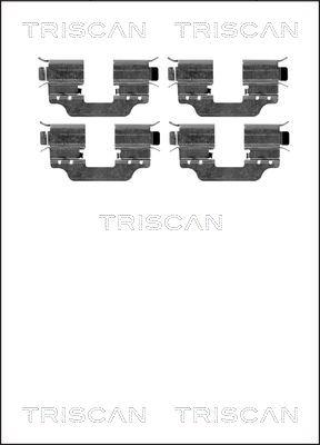 Triscan 8105 231597 - Piederumu komplekts, Disku bremžu uzlikas autodraugiem.lv