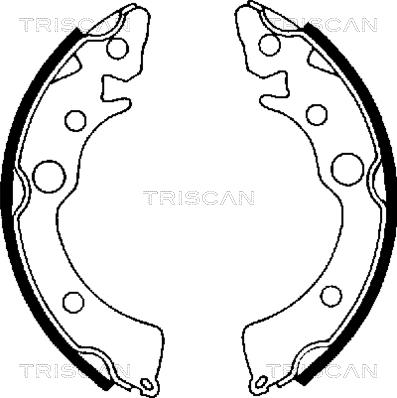Triscan 8100 40418 - Bremžu loku komplekts autodraugiem.lv
