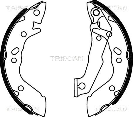 Triscan 8100 43560 - Bremžu loku komplekts autodraugiem.lv