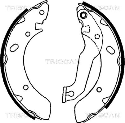 Triscan 8100 43561 - Bremžu loku komplekts autodraugiem.lv