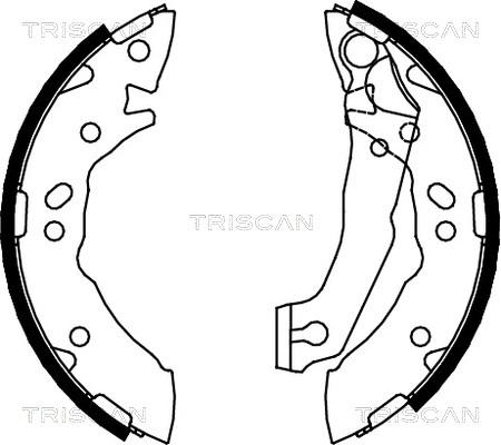 Triscan 8100 43621 - Bremžu loku komplekts autodraugiem.lv