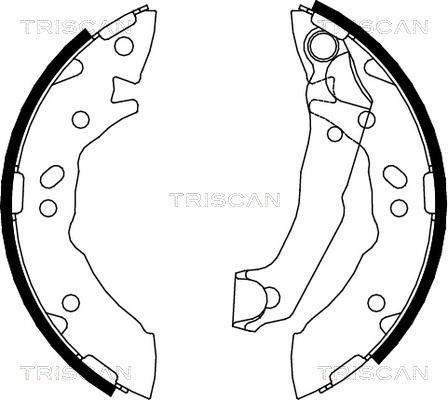 Triscan 8100 43627 - Bremžu loku komplekts autodraugiem.lv