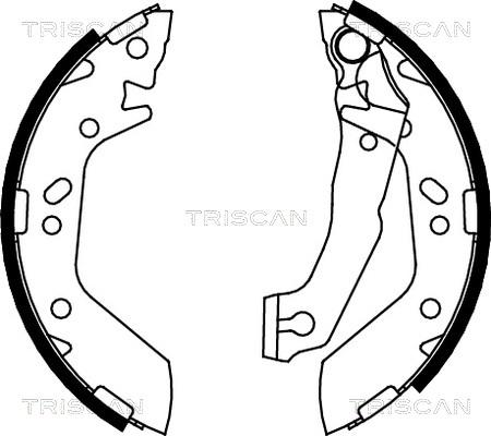 Triscan 8100 43012 - Bremžu loku komplekts autodraugiem.lv