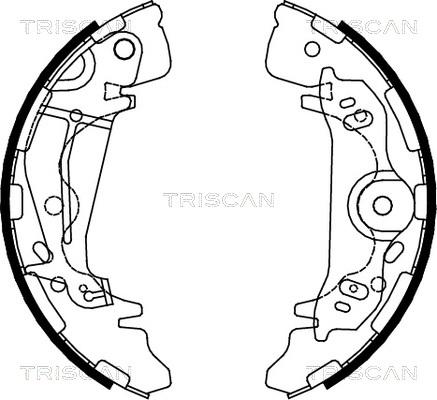 Triscan 8100 43017 - Bremžu loku komplekts autodraugiem.lv