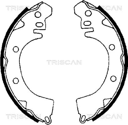 Triscan 8100 42422 - Bremžu loku komplekts autodraugiem.lv