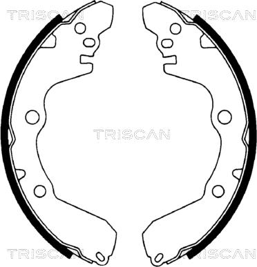 Triscan 8100 42566 - Bremžu loku komplekts autodraugiem.lv