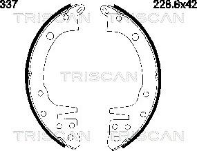 Triscan 8100 42337 - Bremžu loku komplekts autodraugiem.lv