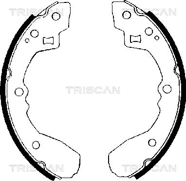 Triscan 8100 50406 - Bremžu loku komplekts autodraugiem.lv