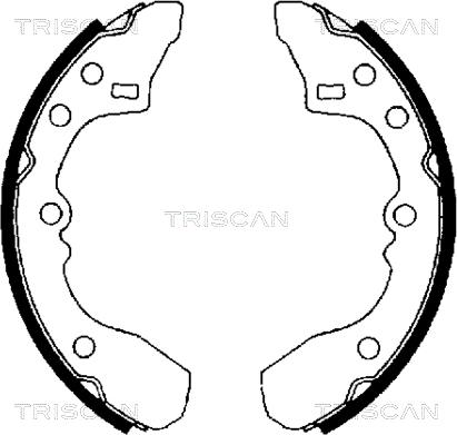 Triscan 8100 50434 - Bremžu loku komplekts autodraugiem.lv
