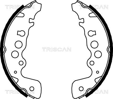 Triscan 8100 69608 - Bremžu loku komplekts autodraugiem.lv