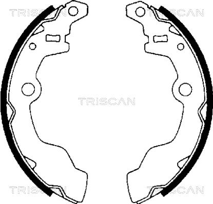 Triscan 8100 69002 - Bremžu loku komplekts autodraugiem.lv