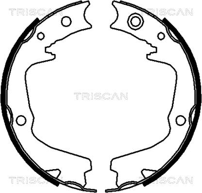 Triscan 8100 68002 - Bremžu loku komplekts autodraugiem.lv