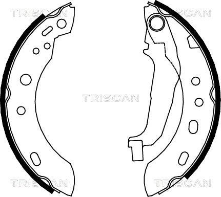 Triscan 8100 14001 - Bremžu loku komplekts autodraugiem.lv