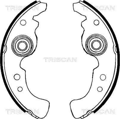 Triscan 8100 15486 - Bremžu loku komplekts autodraugiem.lv