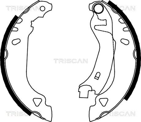 Triscan 8100 15482 - Bremžu loku komplekts autodraugiem.lv