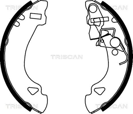 Triscan 8100 15548 - Bremžu loku komplekts autodraugiem.lv
