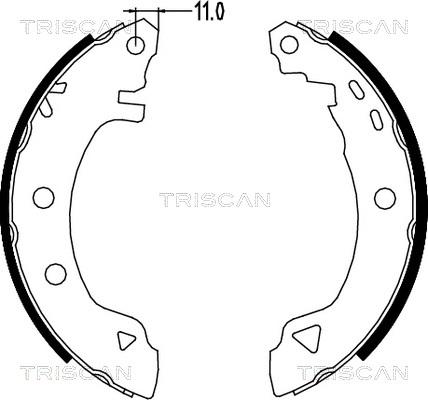 Triscan 8100 15580 - Bremžu loku komplekts autodraugiem.lv