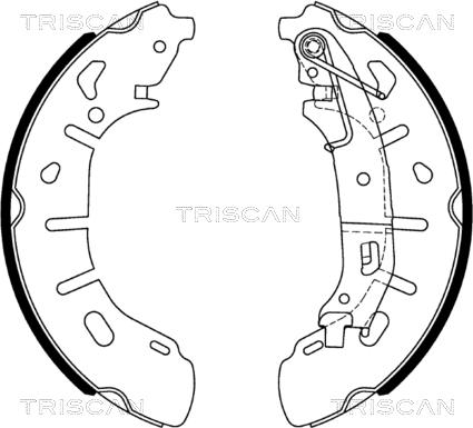 Triscan 8100 15028 - Bremžu loku komplekts autodraugiem.lv