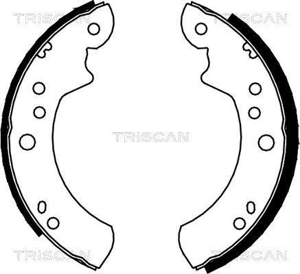 Triscan 8100 16443 - Bremžu loku komplekts autodraugiem.lv
