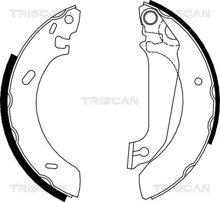 Triscan 8100 16536 - Bremžu loku komplekts autodraugiem.lv