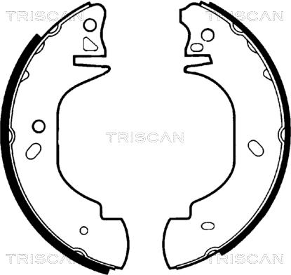 Triscan 8100 16570 - Bremžu loku komplekts autodraugiem.lv