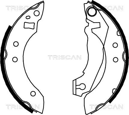 Triscan 8100 16355 - Bremžu loku komplekts autodraugiem.lv