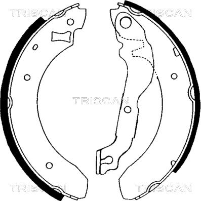 Triscan 8100 16376 - Bremžu loku komplekts autodraugiem.lv
