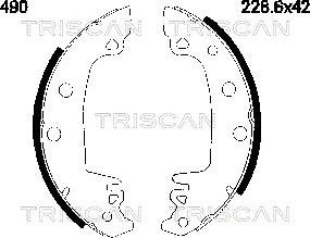 Triscan 8100 10490 - Bremžu loku komplekts autodraugiem.lv