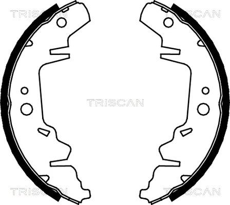 Triscan 8100 10593 - Bremžu loku komplekts autodraugiem.lv