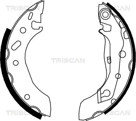 Triscan 8100 10586 - Bremžu loku komplekts autodraugiem.lv
