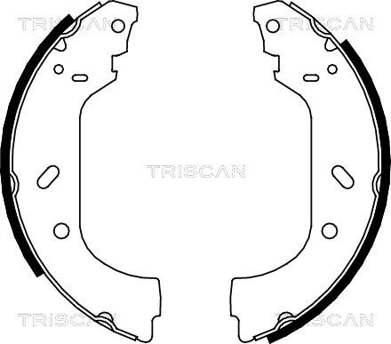 Triscan 8100 10588 - Bremžu loku komplekts autodraugiem.lv