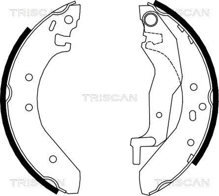 Triscan 8100 10527 - Bremžu loku komplekts autodraugiem.lv