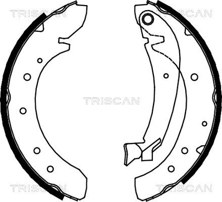Triscan 8100 10576 - Bremžu loku komplekts autodraugiem.lv
