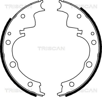 Triscan 8100 10014 - Bremžu loku komplekts autodraugiem.lv