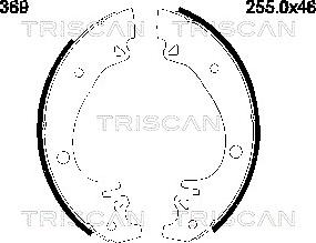 Triscan 8100 10369 - Bremžu loku komplekts autodraugiem.lv