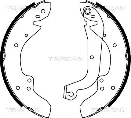Triscan 8100 10374 - Bremžu loku komplekts autodraugiem.lv
