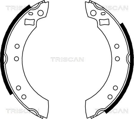 Triscan 8100 10280 - Bremžu loku komplekts autodraugiem.lv
