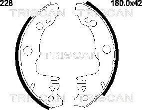 Triscan 8100 10228 - Bremžu loku komplekts autodraugiem.lv