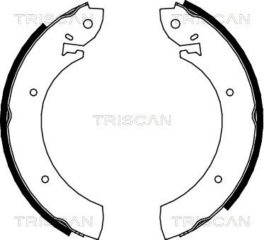 Triscan 8100 10272 - Bremžu loku komplekts autodraugiem.lv