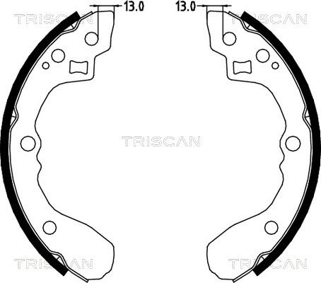 Triscan 8100 18001 - Bremžu loku komplekts autodraugiem.lv