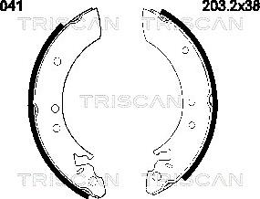 Triscan 8100 13501 - Bremžu loku komplekts autodraugiem.lv