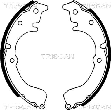 Triscan 8100 13502 - Bremžu loku komplekts autodraugiem.lv
