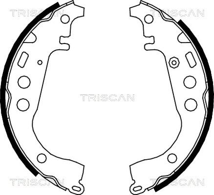 Triscan 8100 13617 - Bremžu loku komplekts autodraugiem.lv