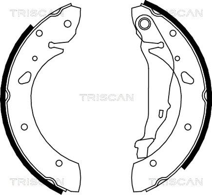 Triscan 8100 13624 - Bremžu loku komplekts autodraugiem.lv