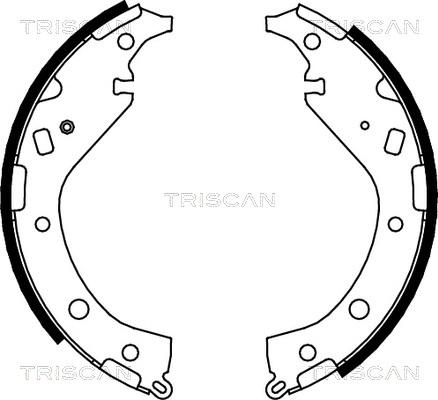 Triscan 8100 13034 - Bremžu loku komplekts autodraugiem.lv