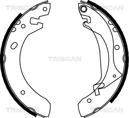 Triscan 8100 17634 - Bremžu loku komplekts autodraugiem.lv
