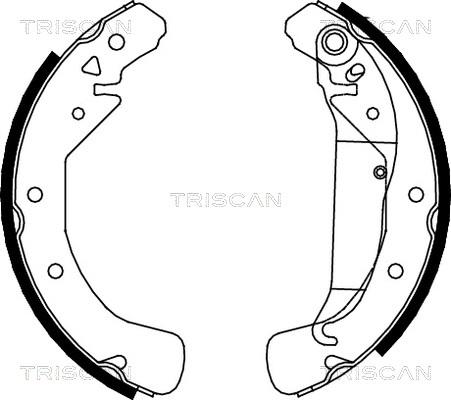 Triscan 8100 24589 - Bremžu loku komplekts autodraugiem.lv