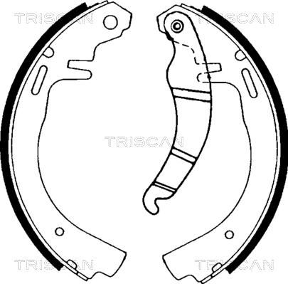 Triscan 8100 24223 - Bremžu loku komplekts autodraugiem.lv